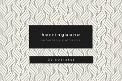 Herringbone Seamless Patterns Set
