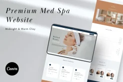 High-End Med Spa Canva Website