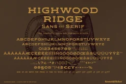 Highwood Ridge - A Rustic Font