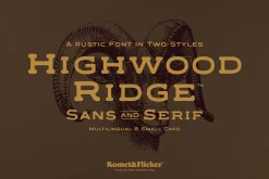 Highwood Ridge - A Rustic Font