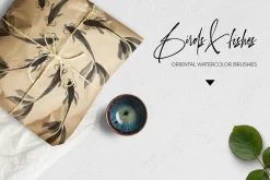 Hokku ☯ watercolor oriental brushset