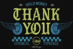 Hold Money Blackletter Typeface