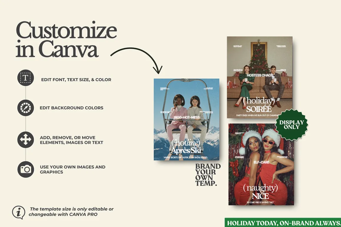 HOLIDAY HOTLINE Canva Template