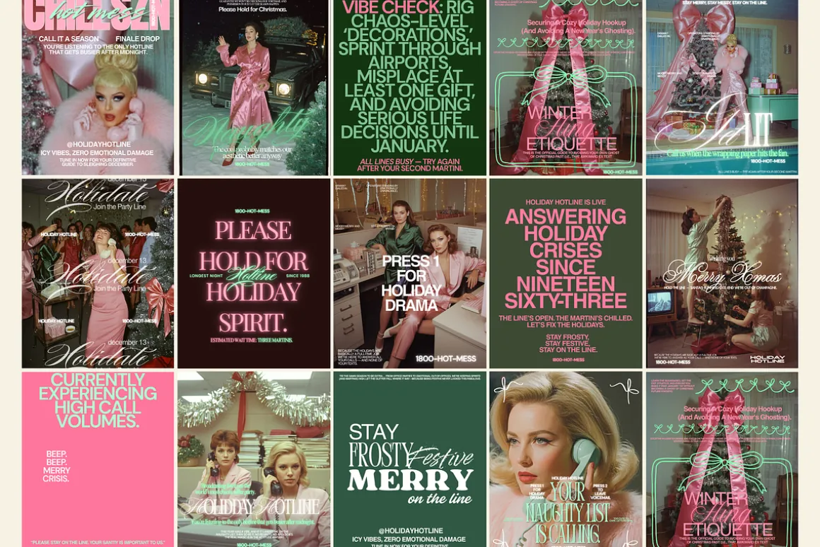 HOLIDAY HOTLINE Canva Template