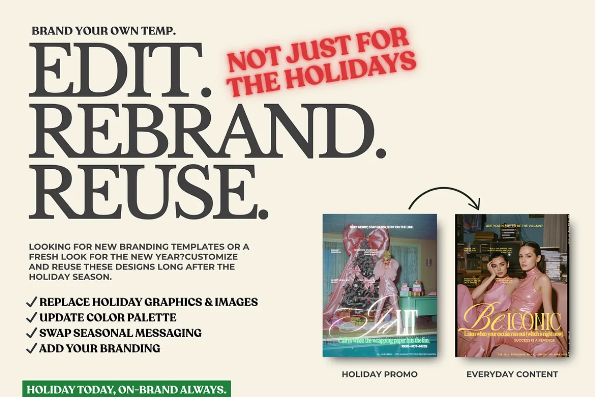 HOLIDAY HOTLINE Canva Template