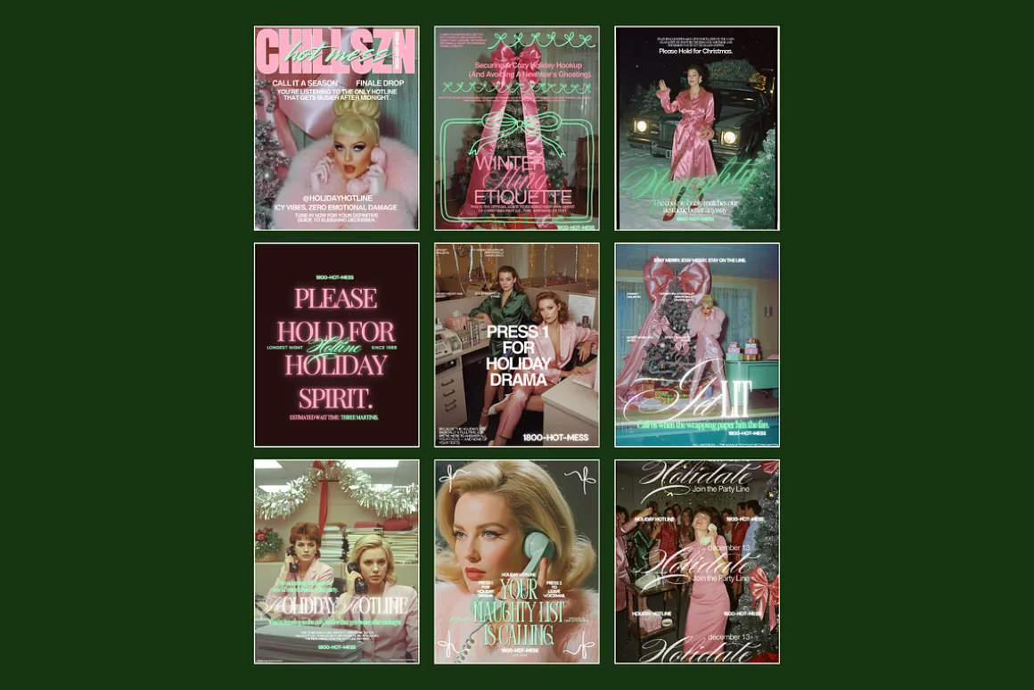 HOLIDAY HOTLINE Canva Template