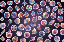 Holographic Shapes Abstract