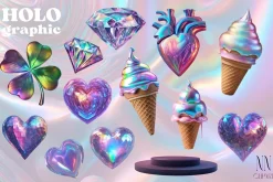 Holographic Iridescence shapes