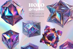 Holographic Iridescence shapes