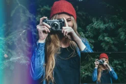 Holographic light leaks overlays