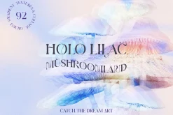Holo Lilac Mushroomland Collage