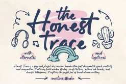 Honest Trace - Organic Script Font