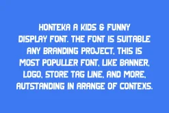 Honteka - Comic Font