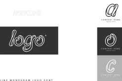 HOOKLINE Monogram rounded logo font