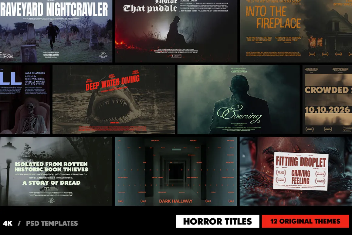 Horror Film Titles Collection