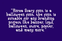 Horsa Scary - Halloween Font