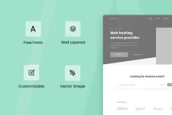 Hosting Server Wireframe Website