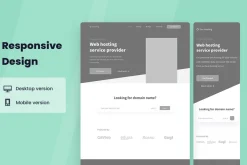 Hosting Server Wireframe Website