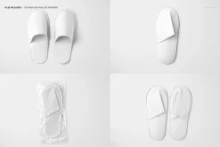 Hotel Slippers Mockup Set