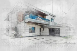 House Concept Sketch Art Effect