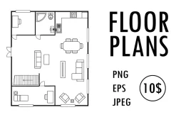 House First and second floor plans