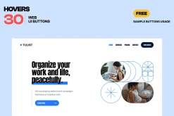 Hovers Figma Web UI Buttons Kit