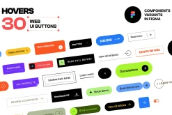 Hovers Figma Web UI Buttons Kit