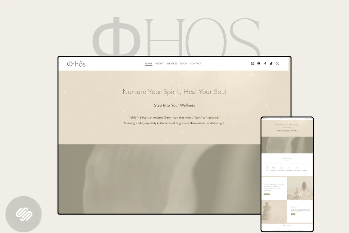 φhôs Squarespace 7.1 Template