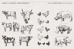 Huge Animal Vector Bundle