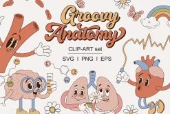Human Organ character clipart set