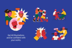 Human X AI Vector Illustrations