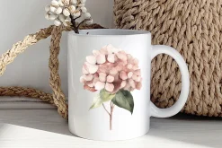 Hydrangea clipart, Watercolor floral
