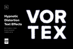Hypnotic Distortion Text Effects
