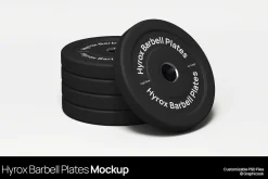 Hyrox Barbell Plates Mockup