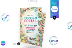 Ice Cream Social Flyer