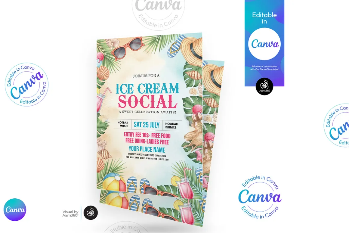 Ice Cream Social Flyer
