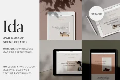 Ida - iPad Mockup Scene Creator