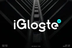 Iglogte - Minimal Logo Font