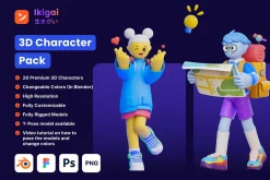 Ikigai - 3D Character Pack