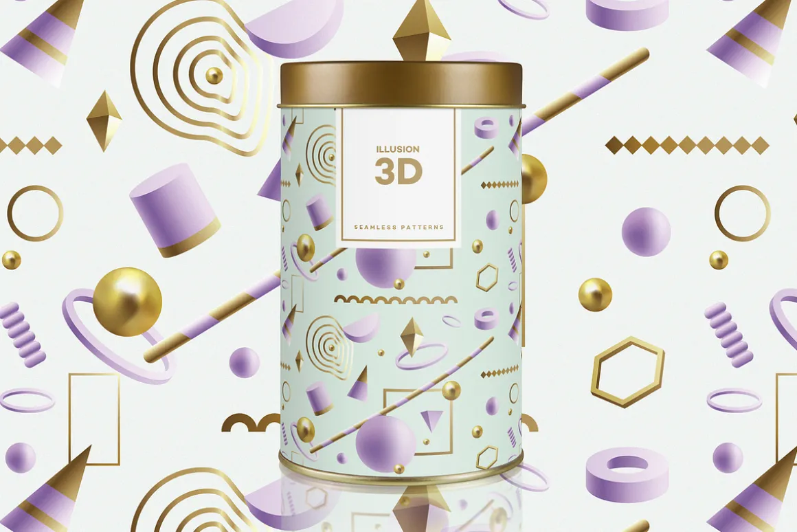 Illusion- 3D Geometric Objects