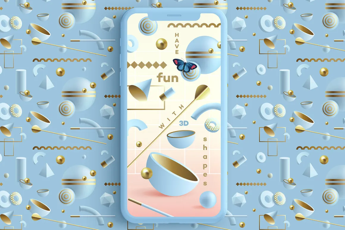 Illusion- 3D Geometric Objects