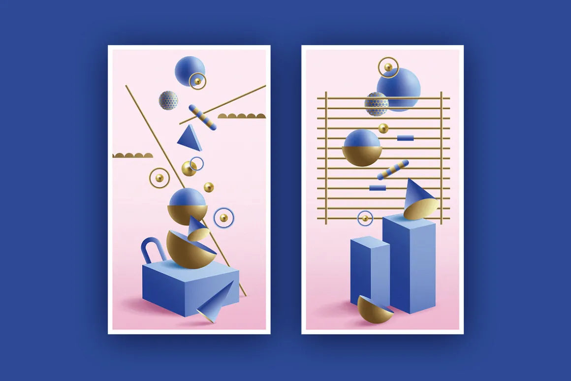 Illusion- 3D Geometric Objects