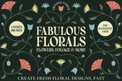 Illustrator Flower & Foliage Brushes