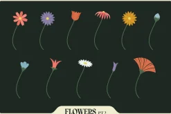 Illustrator Flower & Foliage Brushes