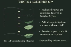 Illustrator Flower & Foliage Brushes