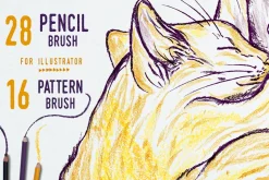 Illustrator Pencil Brushes