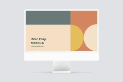 iMac 2021 Clay Mockup