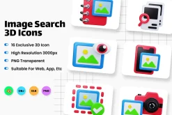 Image Search 3D Icons