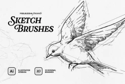 12-in-1 Illustrator Brushes Bundle