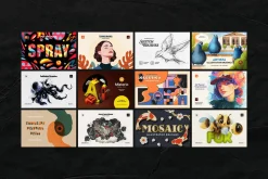 12-in-1 Illustrator Brushes Bundle